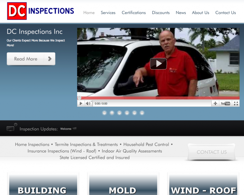 Website Design Company - Home Inspector Site